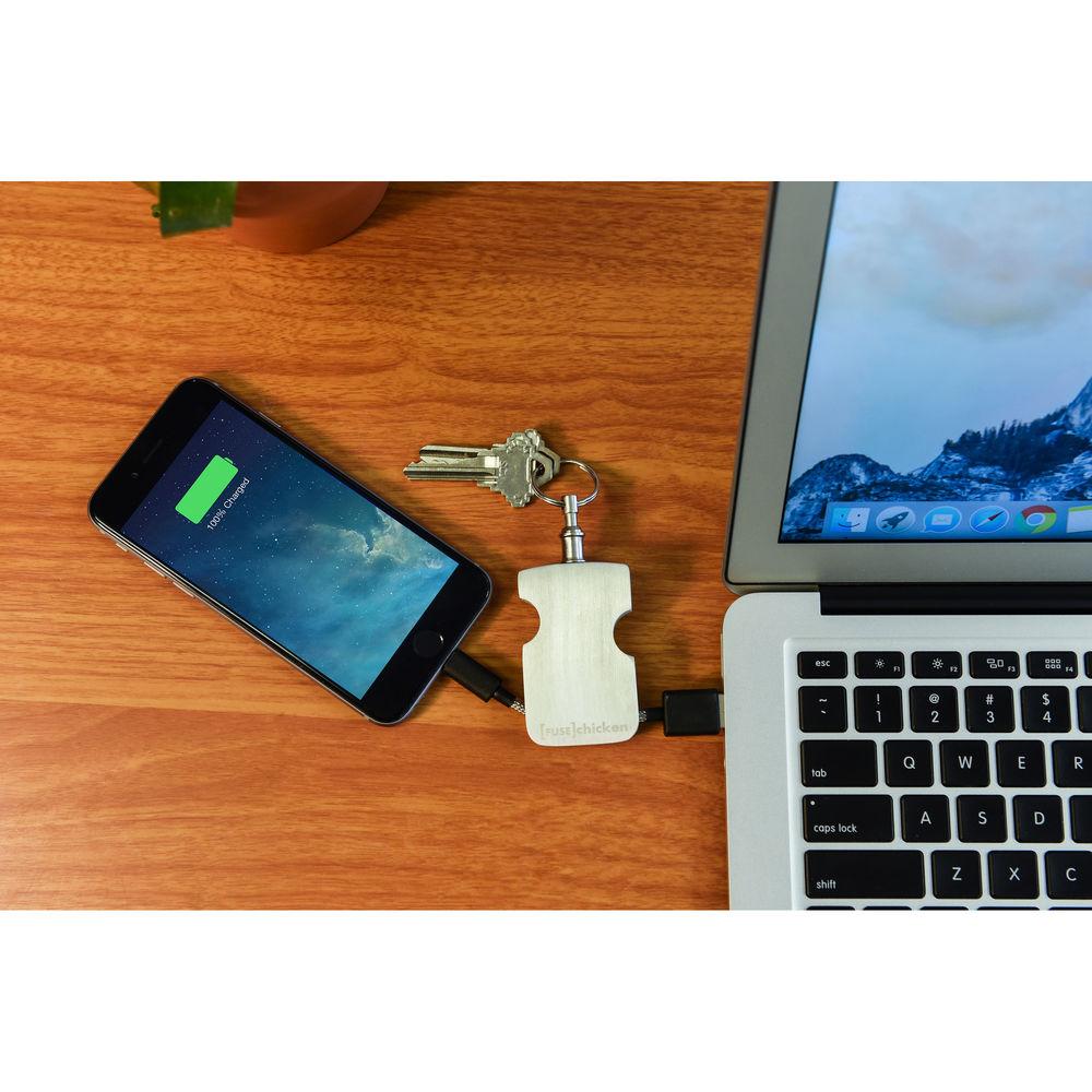 [Fuse]Chicken Armour Travel Lightning Charging Cable & Keychain