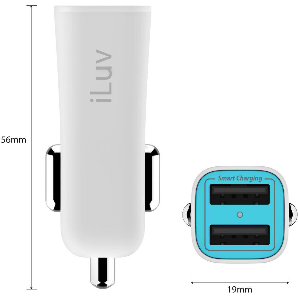 iLuv MobiSeal 2 Dual-Port USB Car Charger