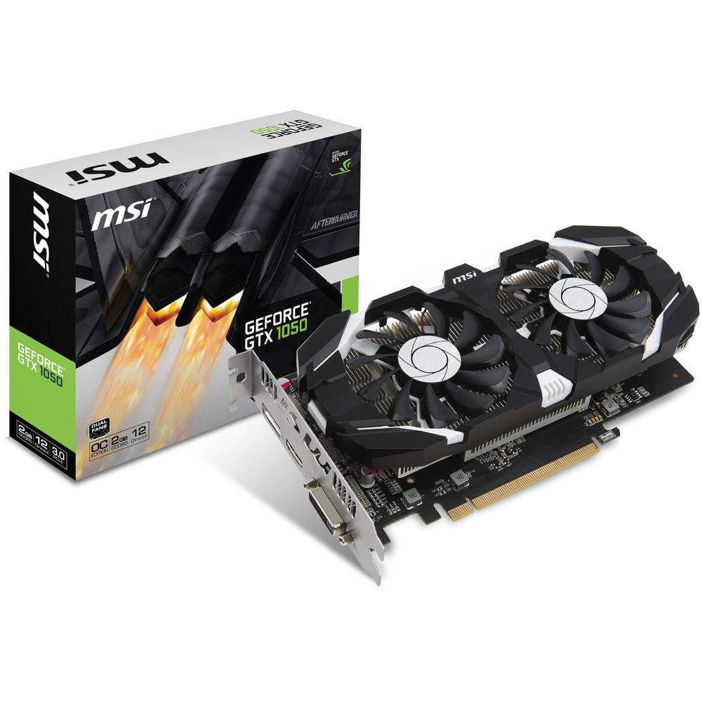 MSI GeForce GTX 1050 2GT OC Graphics Card