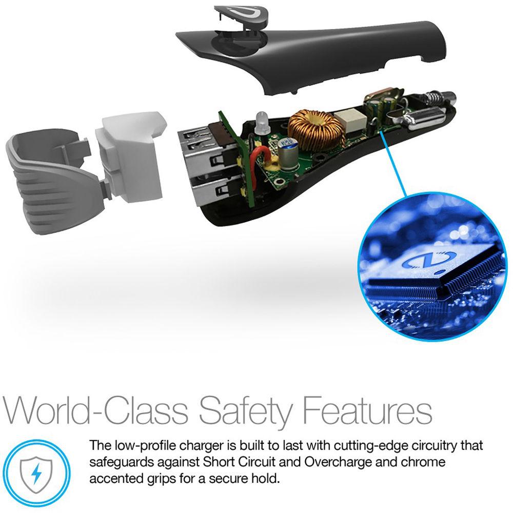 Naztech 30W Dual Port USB Type-C PD Car Charger