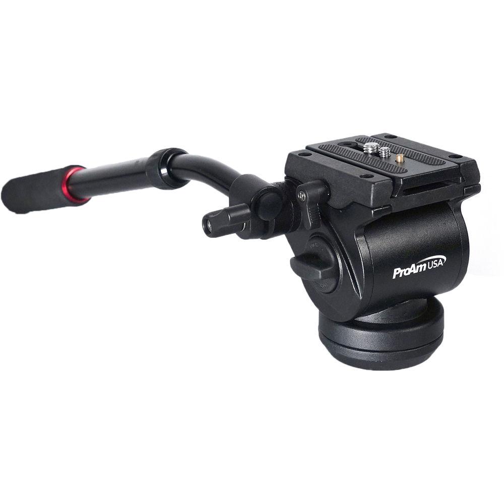 ProAm USA Professional Fluid Tripod Head V2 - 3 8" Mount