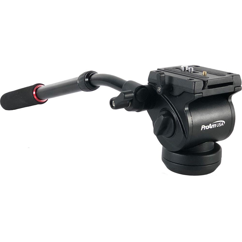 ProAm USA Professional Fluid Tripod Head V2 - 3 8" Mount