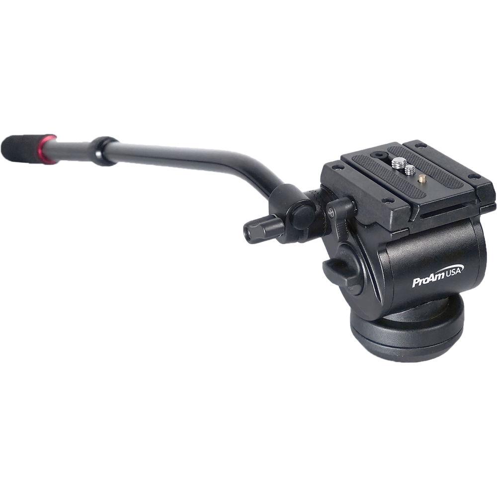 ProAm USA Professional Fluid Tripod Head V2 - 3 8" Mount