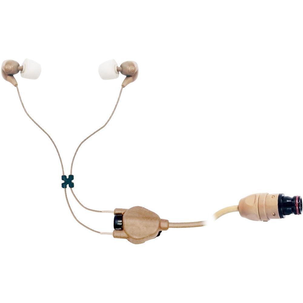 Silynx Communications Clarus XPR, Clarus Control Box, Fixed Dual In-Ear Headset with In-Ear Mic, QDC Radio Lead