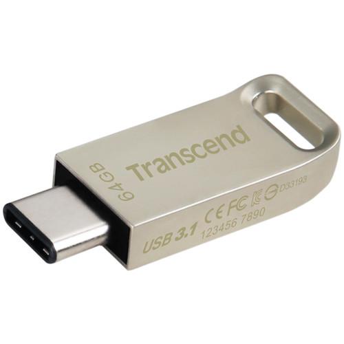 Transcend 64GB JetFlash 850 USB 3.1 Type-C Flash Drive