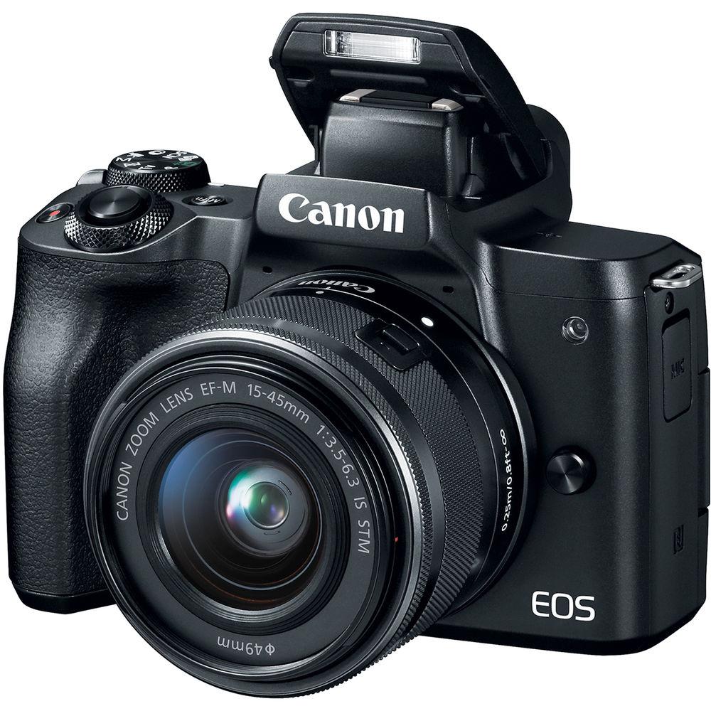 Canon EOS M50 Mirrorless Digital Camera with 15-45mm Lens
