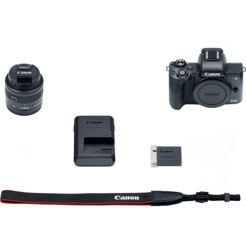 Canon EOS M50 Mirrorless Digital Camera with 15-45mm Lens