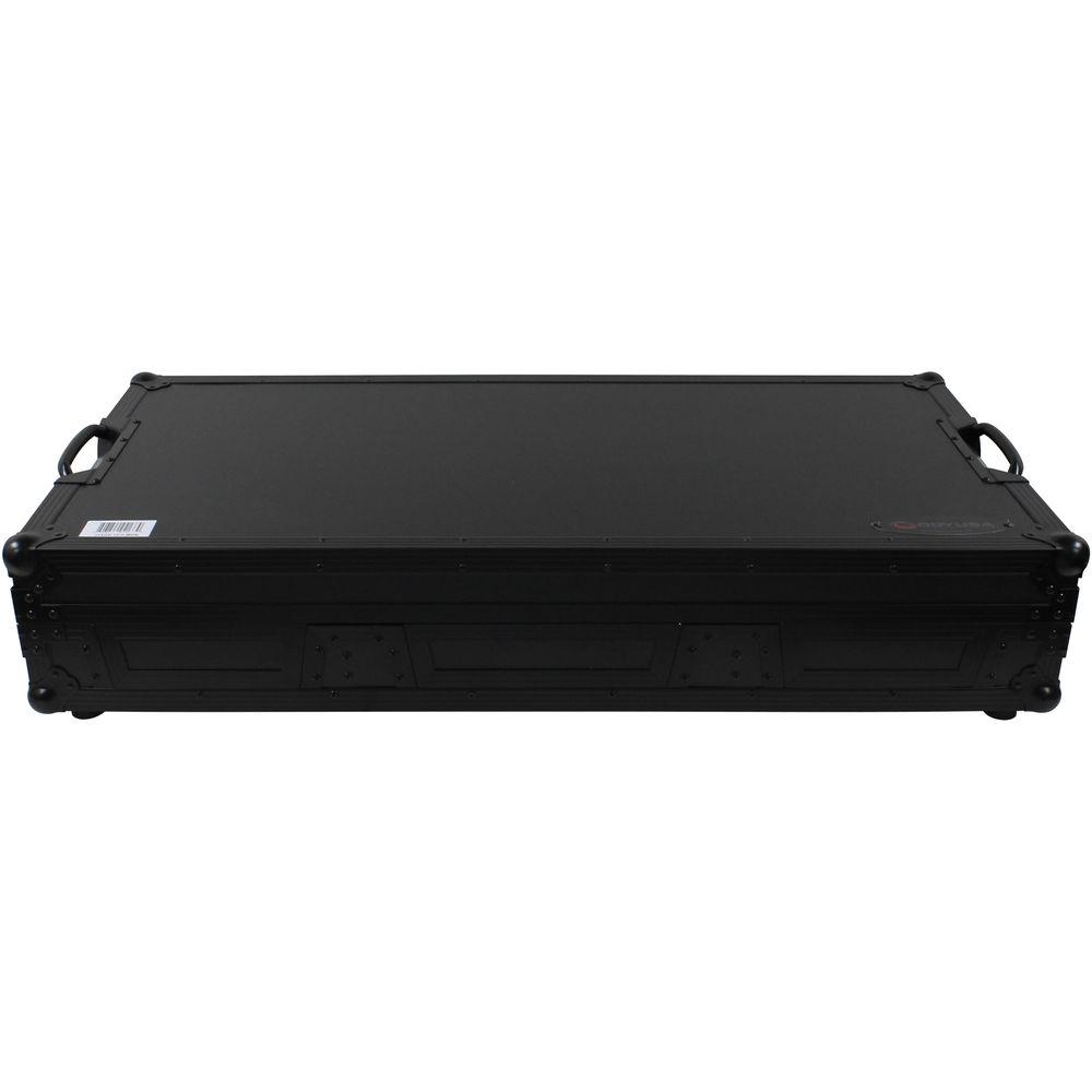 Odyssey Innovative Designs Flight FX Low-Profile Glide Style DJ Coffin with Wheels for 12" Format Mixer & Two Large Format Tabletop Players