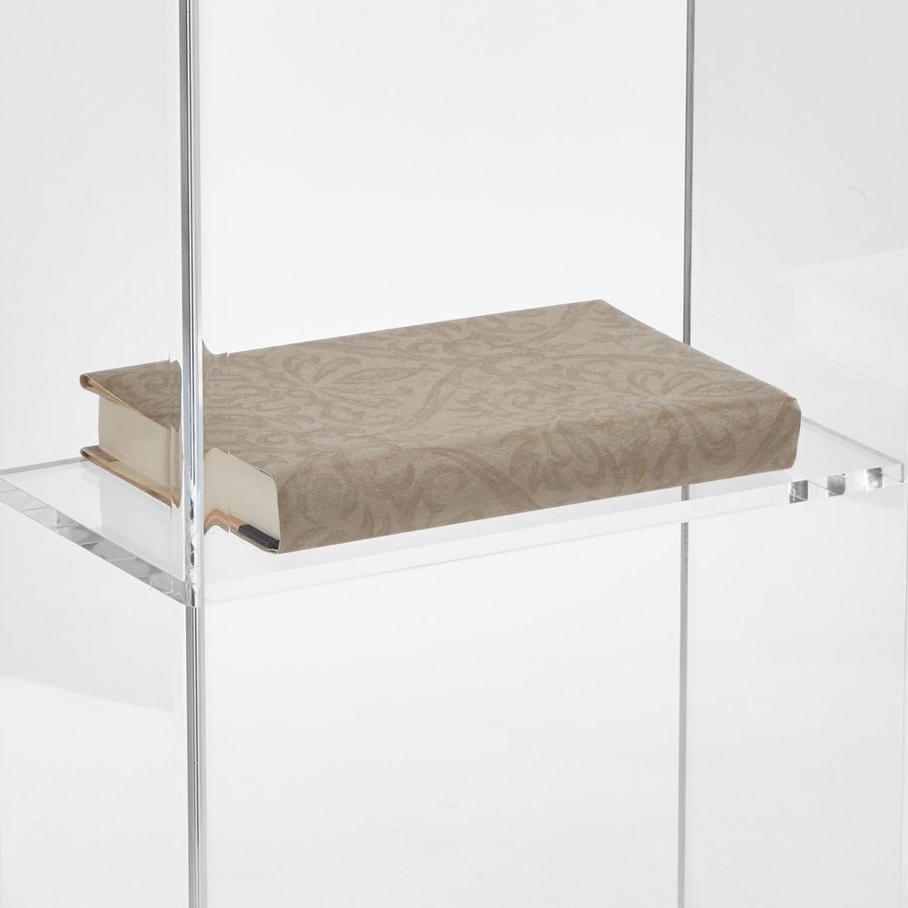 Oklahoma Sound 401S Lectern - Clear Acrylic, Shelf, Plexiglas