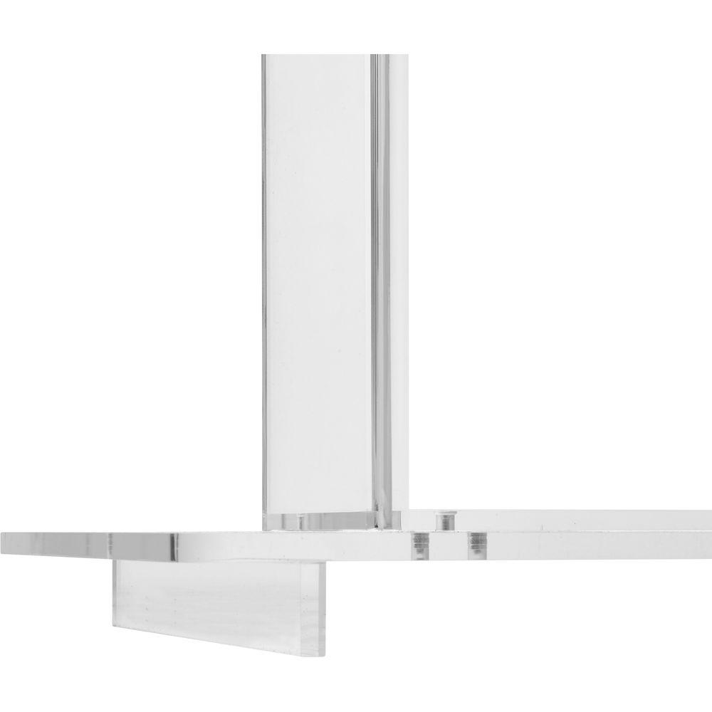 Oklahoma Sound 401S Lectern - Clear Acrylic, Shelf, Plexiglas