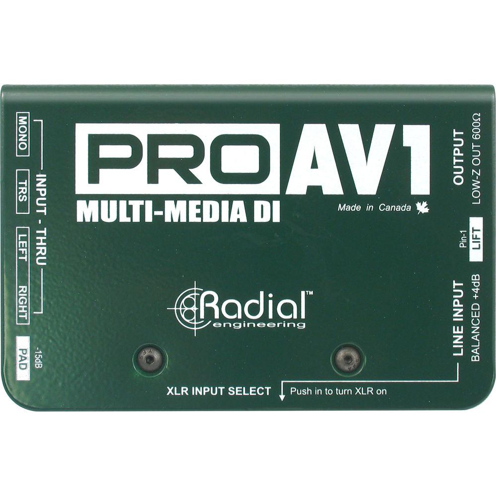 Radial Engineering ProAV1 - Audio Video Passive Direct Box