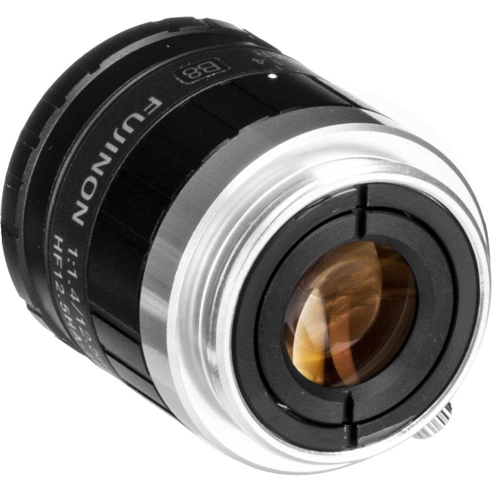 Fujinon HF12.5HA-1B 12.5mm f 1.4 Fixed Focal Lens with C-Mount and Locking Iris Focus for 2 3-Inch CCD, Industrial and Machine Vision