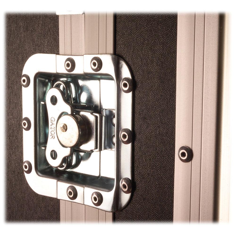 Gator Cases G-TOUR 10X12 PU Pop-Up Console Rack Case - 10 Space Top and 12 Space Front and Rear Rackable Audio Equipment