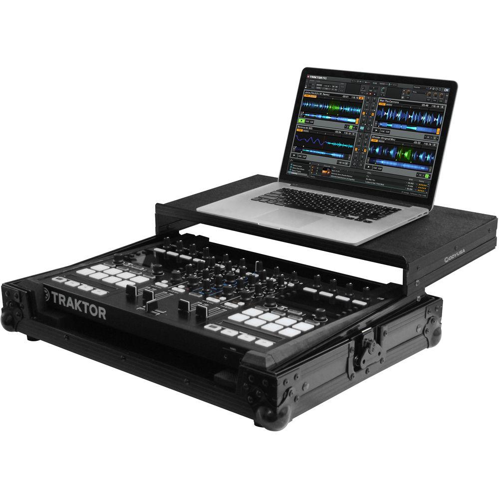Odyssey Innovative Designs FZGSTKS4BL Traktor Kontrol S4 American Audio VMS4 Black Label Glide Style Case
