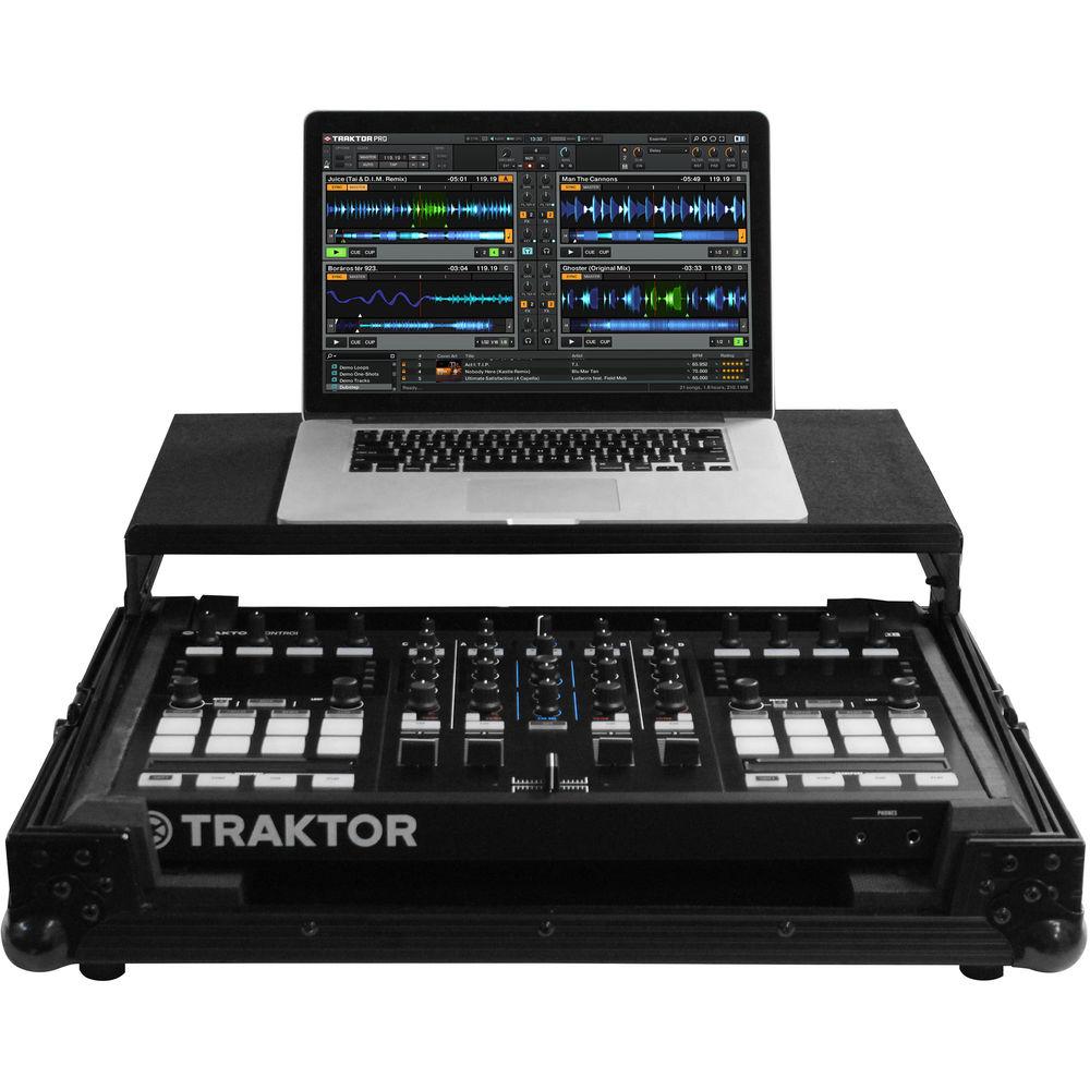 Odyssey Innovative Designs FZGSTKS4BL Traktor Kontrol S4 American Audio VMS4 Black Label Glide Style Case