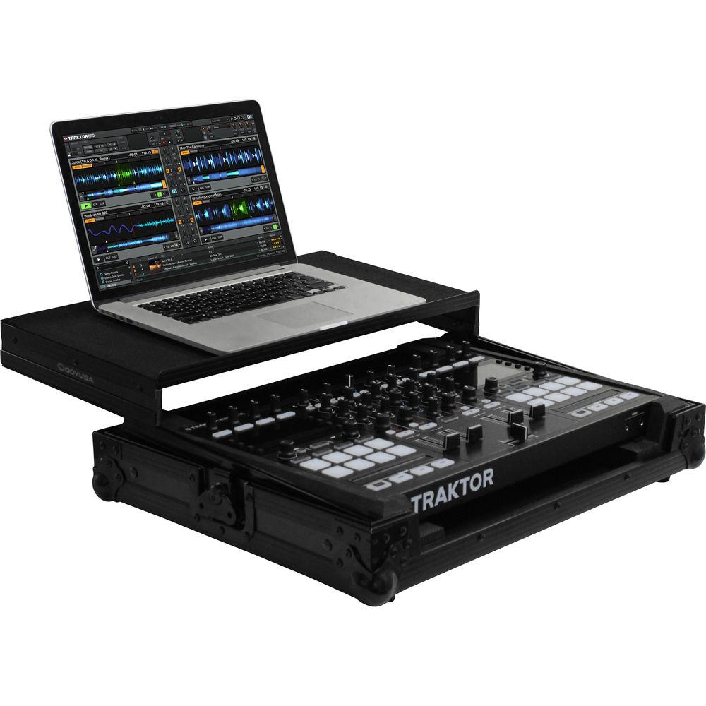 Odyssey Innovative Designs FZGSTKS4BL Traktor Kontrol S4 American Audio VMS4 Black Label Glide Style Case