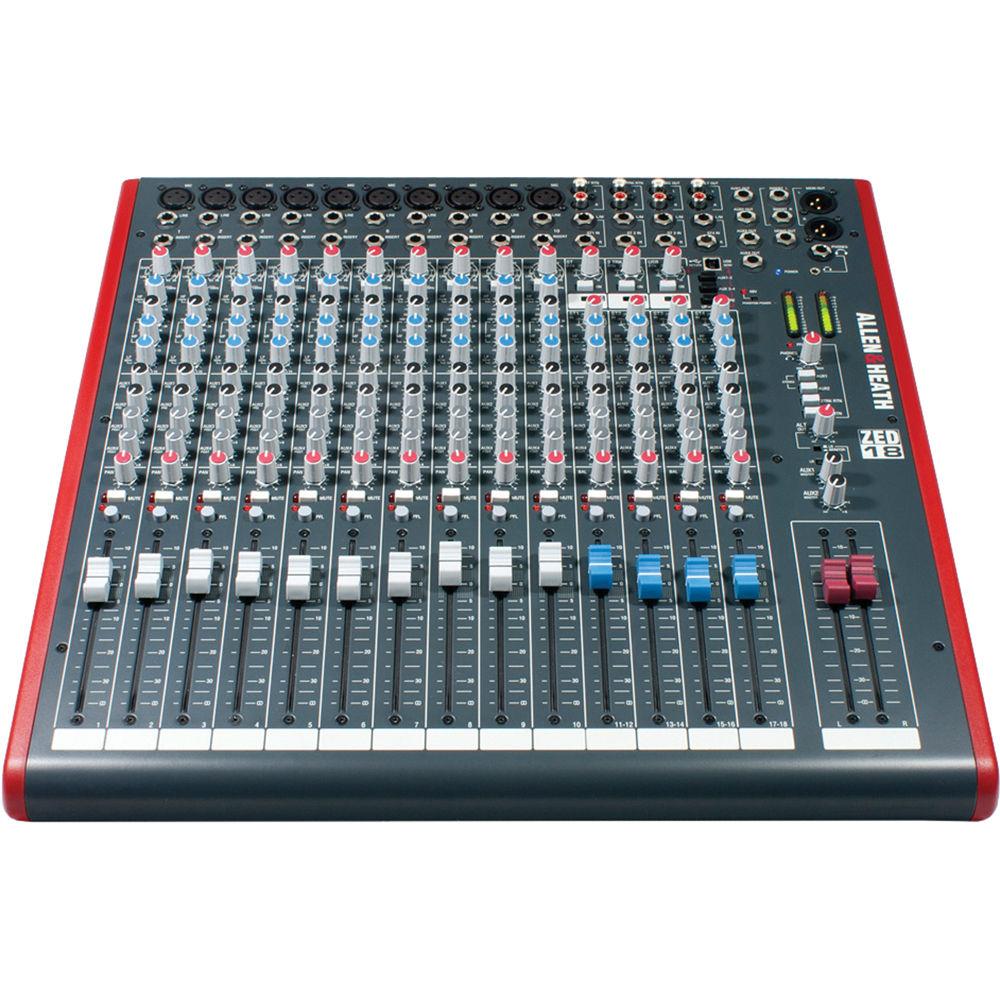 Allen & Heath ZED-18 - 18-Channel Recording and Live Sound Mixer with USB Connection