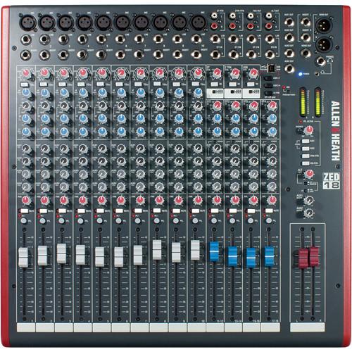 Allen & Heath ZED-18 - 18-Channel Recording and Live Sound Mixer with USB Connection