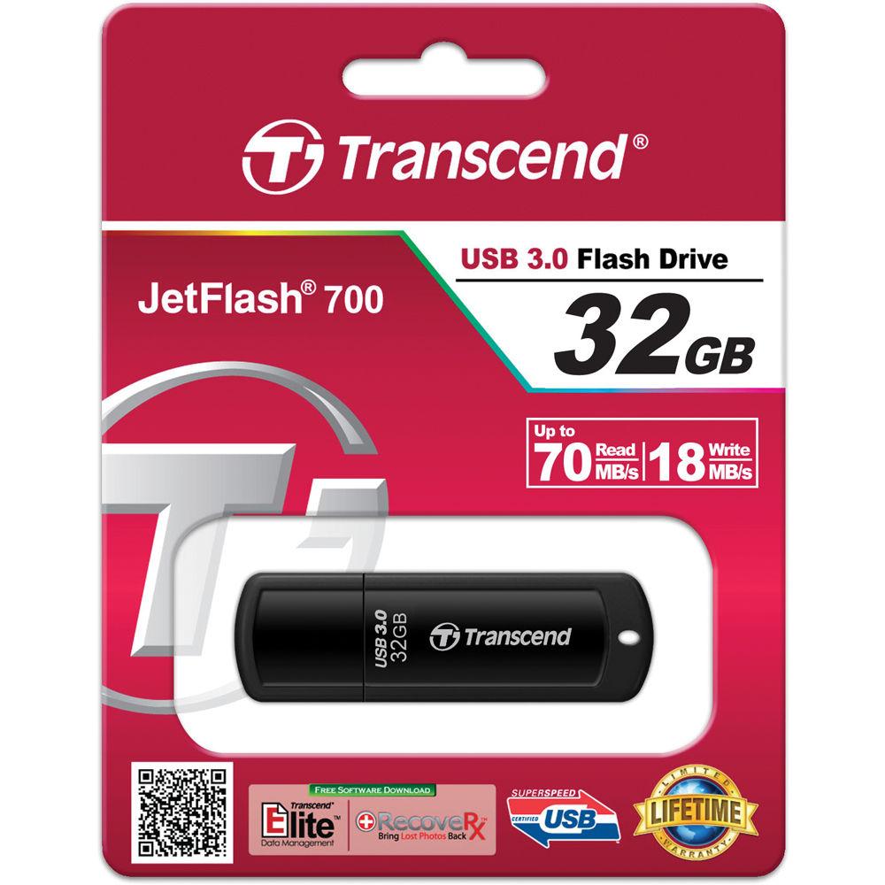Transcend 32GB JetFlash 700 USB 3.0 Flash Drive