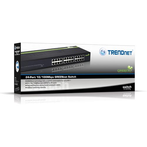 TRENDnet 24-Port 10 100Mbps GREENnet Ethernet Switch