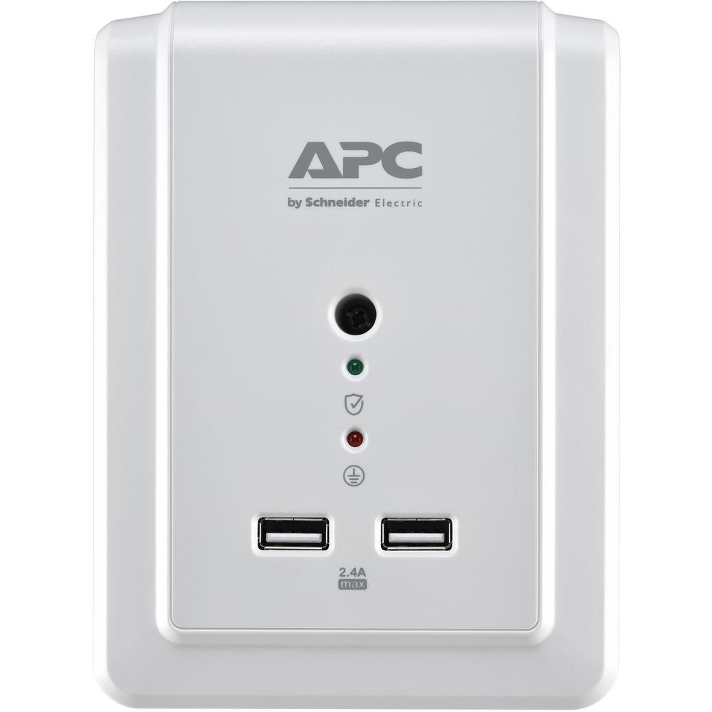 APC Essential SurgeArrest 6-Outlet Wall-Tap Surge Protector with USB