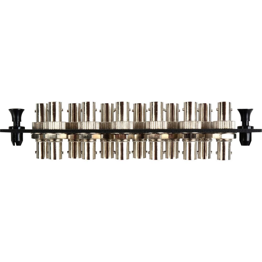 Camplex 12-Port ST Singlemode Fiber Adapter Plate Module with Ceramic Connectors