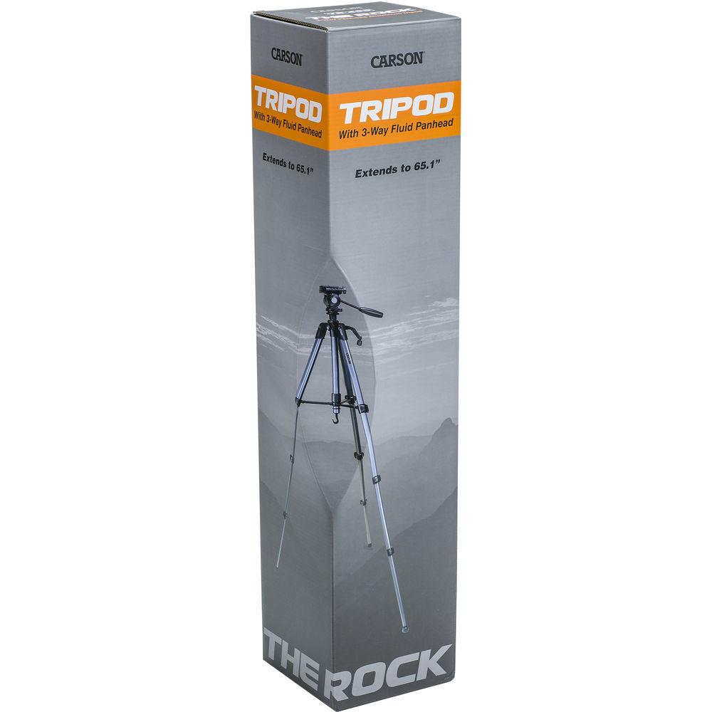 Carson TR-400 The Rock Tripod with 3-Way Pan Head