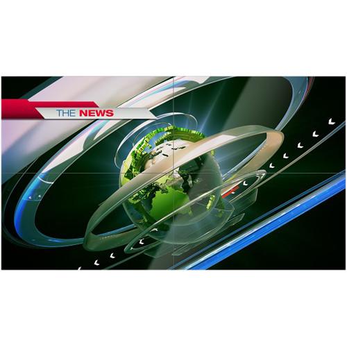 Christie Extreme-Narrow Bezel LCD Panel with Remote Power Supply and High Brightness