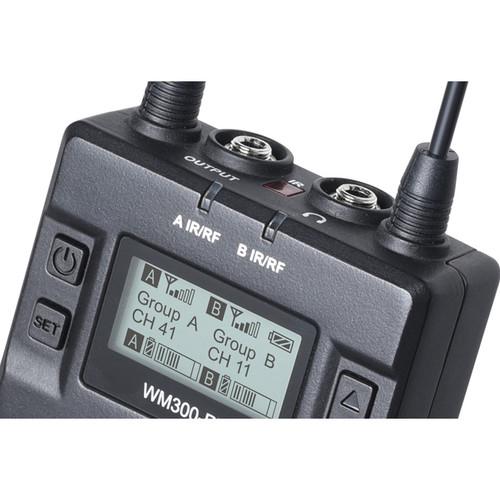 Comica Audio CVM-WM300B Camera-Mountable Dual-Transmitter UHF Wireless System with Lavalier and Handheld Mics
