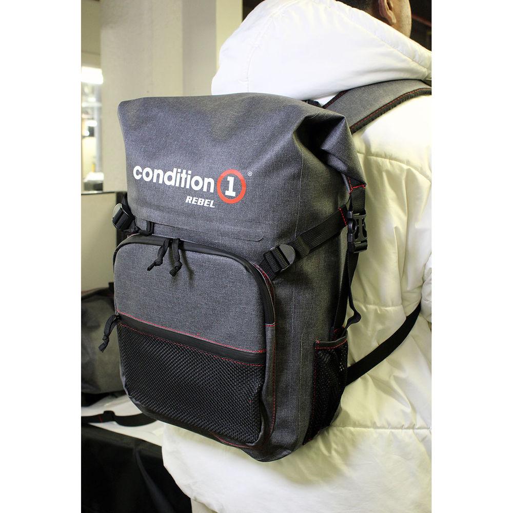 Condition 1 Rebel 30L Dry Bag Backpack with Front Zippered Pocket
