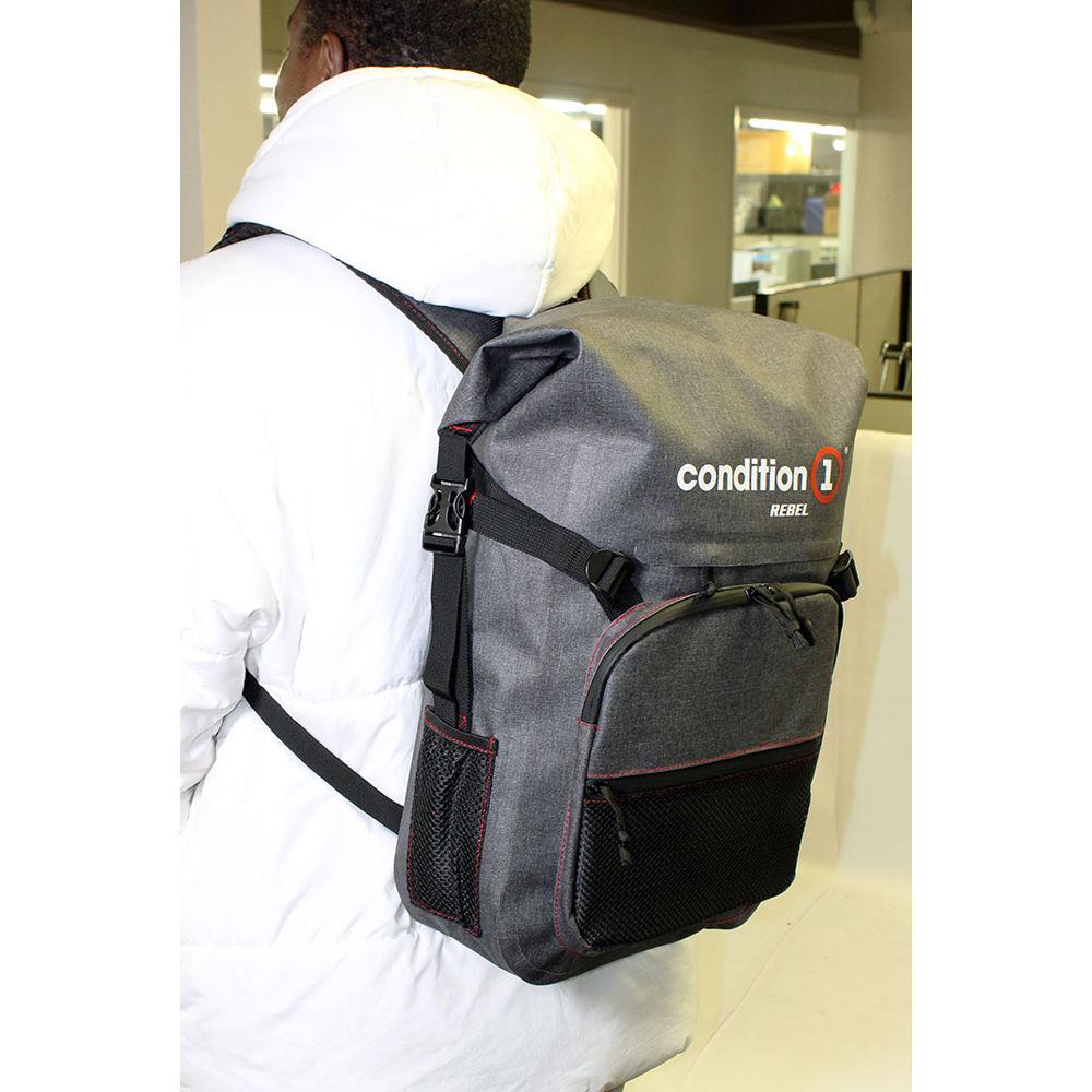 Condition 1 Rebel 30L Dry Bag Backpack with Front Zippered Pocket