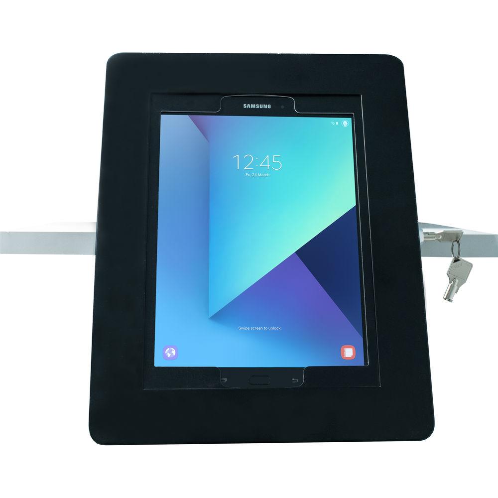 CTA Digital Premium Locking Shelf Mount for Select iPad, Galaxy, and Other 9.7-10.5" Tablets