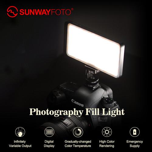 DigitalFoto Solution Limited 120 LED 3000-5500K Camera Video Bi-Color LED Pannel Light With Display Monitor With Power Bank