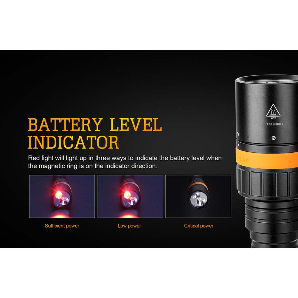 Fenix Flashlight SD20 LED Diving Light