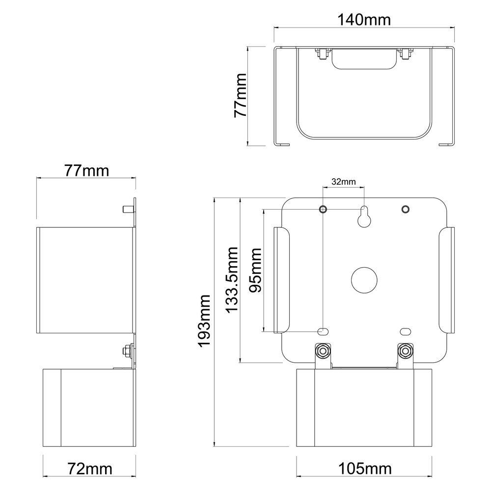 FLEXSON Wall Bracket for Sonos CONNECT