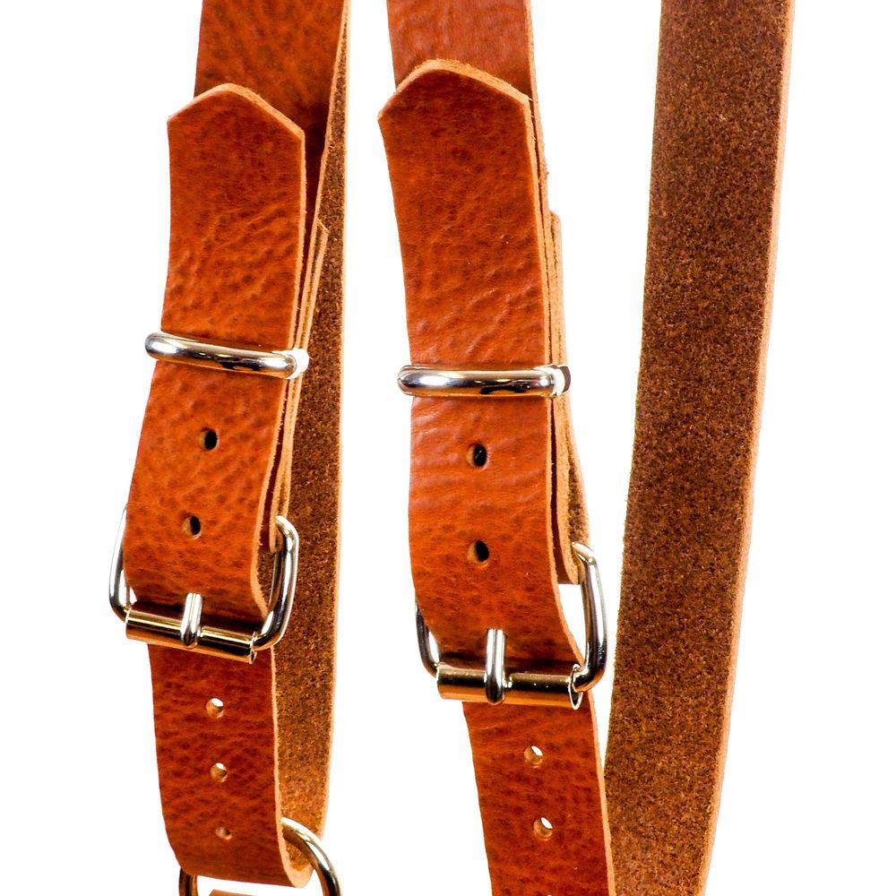 Funk Plus Water Buffalo Leather Ring Back Harness with 1.25" Wide Straps