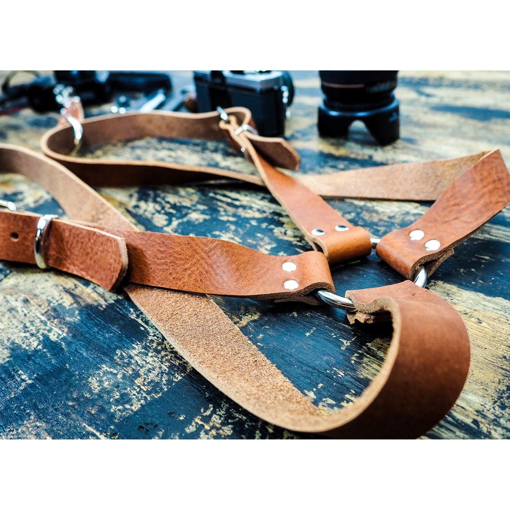 Funk Plus Water Buffalo Leather Ring Back Harness with 1.25" Wide Straps