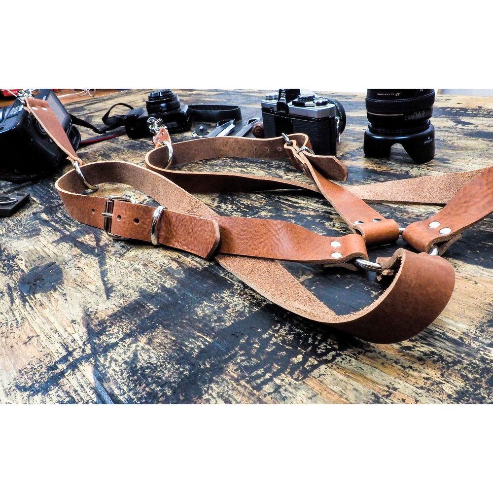 Funk Plus Water Buffalo Leather Ring Back Harness with 1.25" Wide Straps