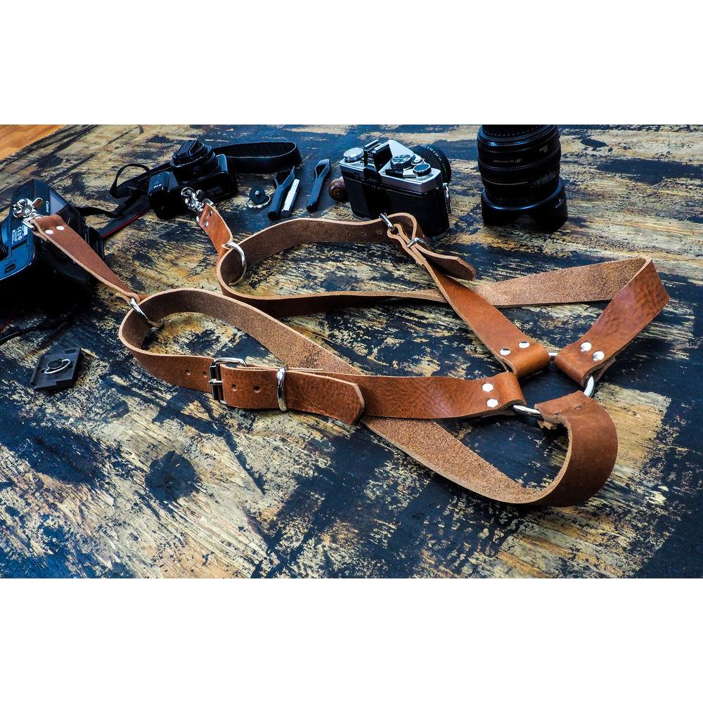 Funk Plus Water Buffalo Leather Ring Back Harness with 1.25" Wide Straps