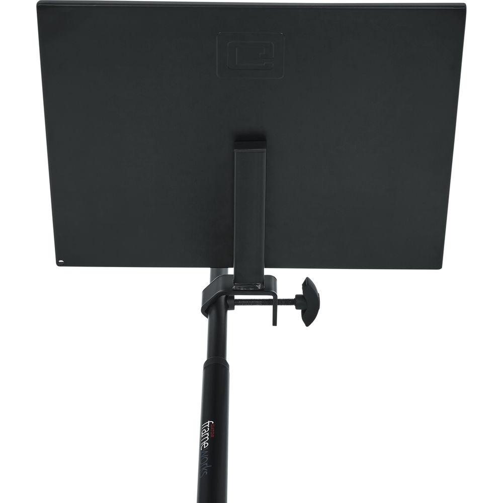 Gator Cases Frameworks Large Microphone Stand Clamp-On Utility Shelf-Capacity up to 10Lbs.