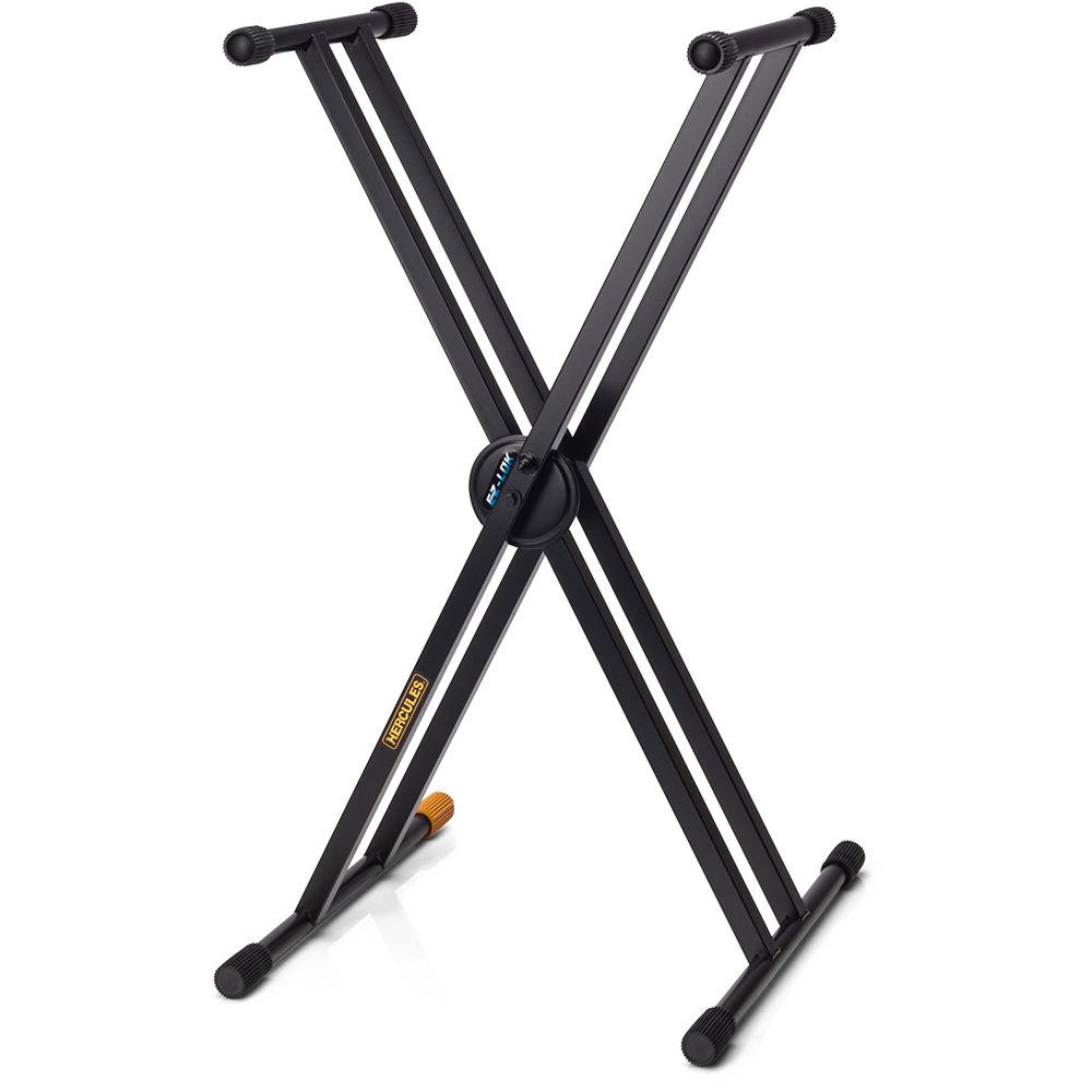 HERCULES Stands EZ-Lok Double-X Keyboard Stand