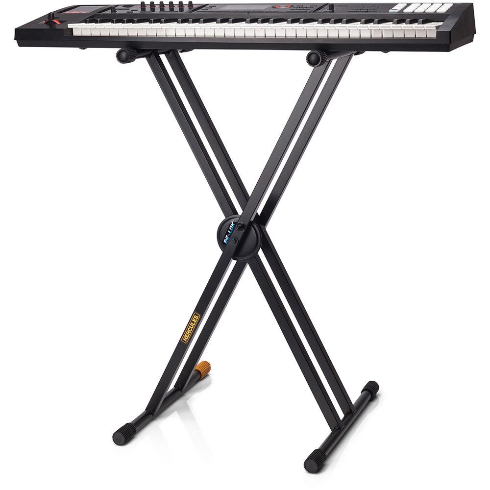HERCULES Stands EZ-Lok Double-X Keyboard Stand