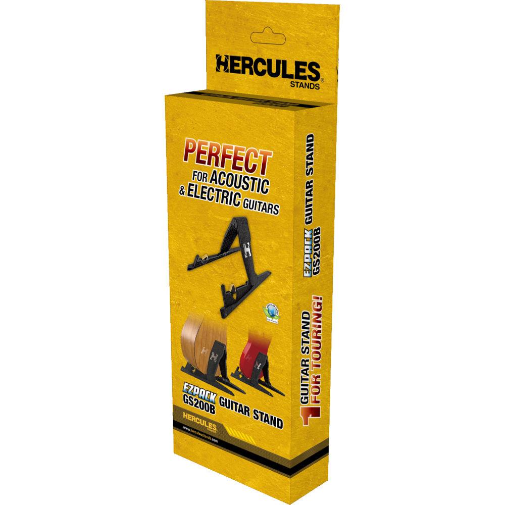 HERCULES Stands EZ Pack Guitar Stand for Acoustic and Electric Guitars