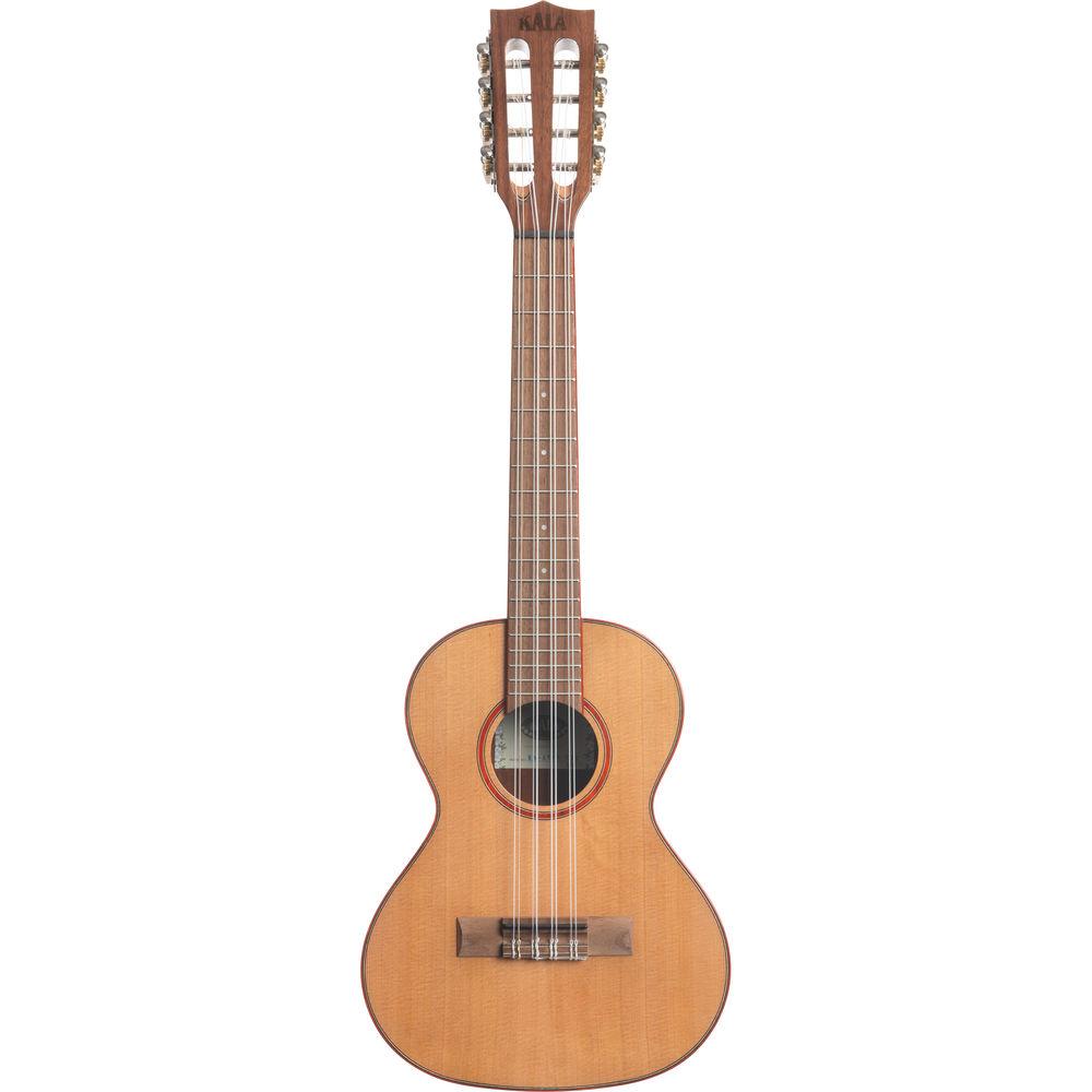 KALA Gloss Solid Cedar Acacia 8-String Tenor Ukulele