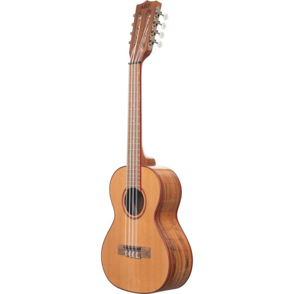 KALA Gloss Solid Cedar Acacia 8-String Tenor Ukulele