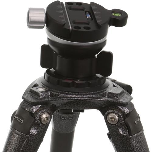 Kirk TLB-1QRL Leveling Base with TQR-2L Tripod Head Quick Disconnect System and Large Plate