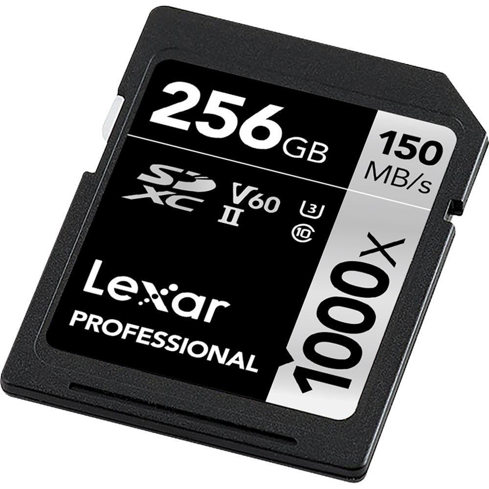 Lexar 256GB Professional 1000x UHS-II SDXC Memory Card