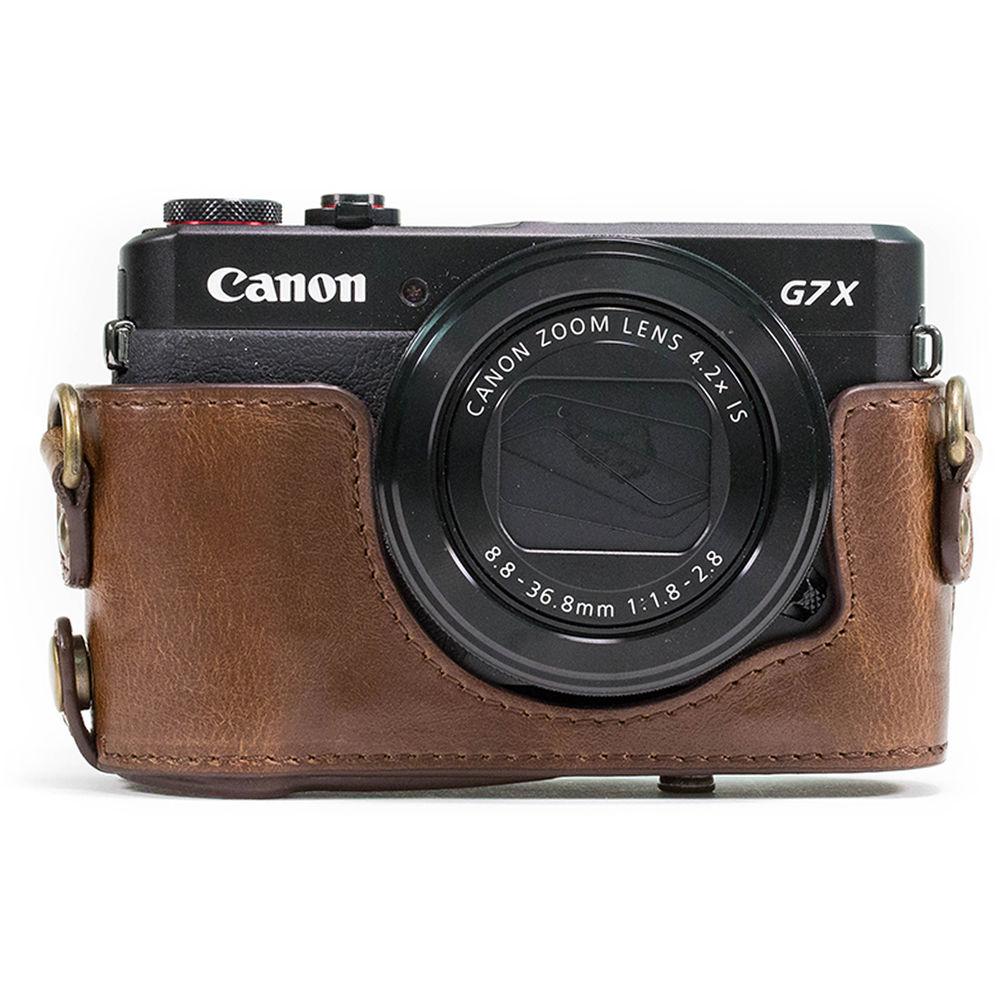 MegaGear Ever Ready Leather Camera Case for Canon PowerShot G7 X Mark II