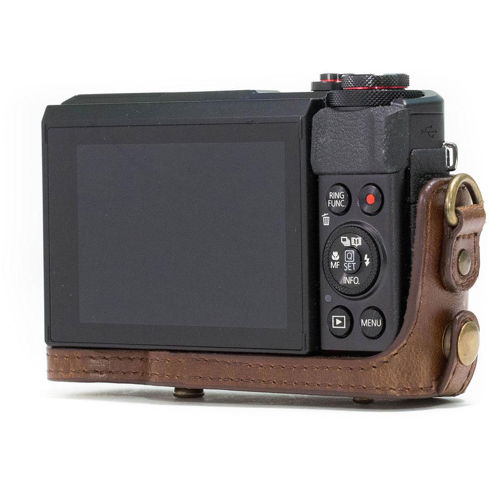 MegaGear Ever Ready Leather Camera Case for Canon PowerShot G7 X Mark II