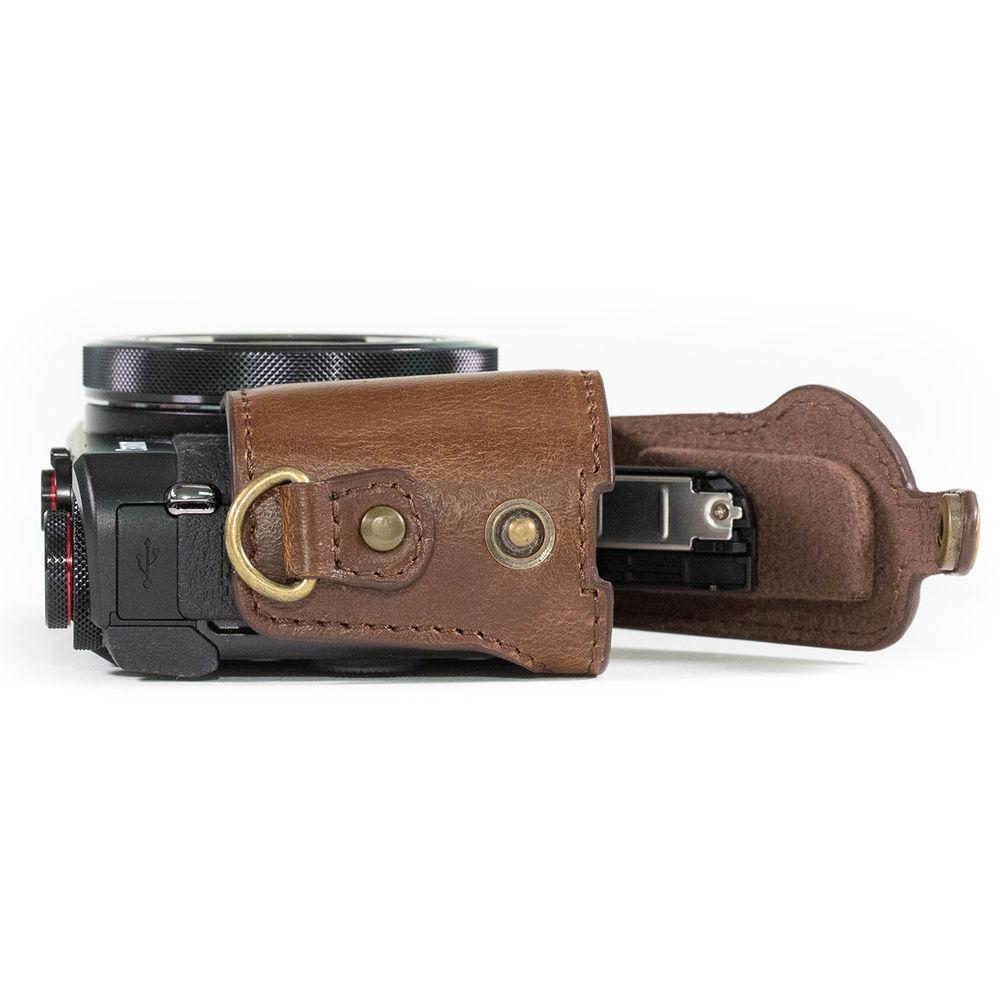 MegaGear Ever Ready Leather Camera Case for Canon PowerShot G7 X Mark II